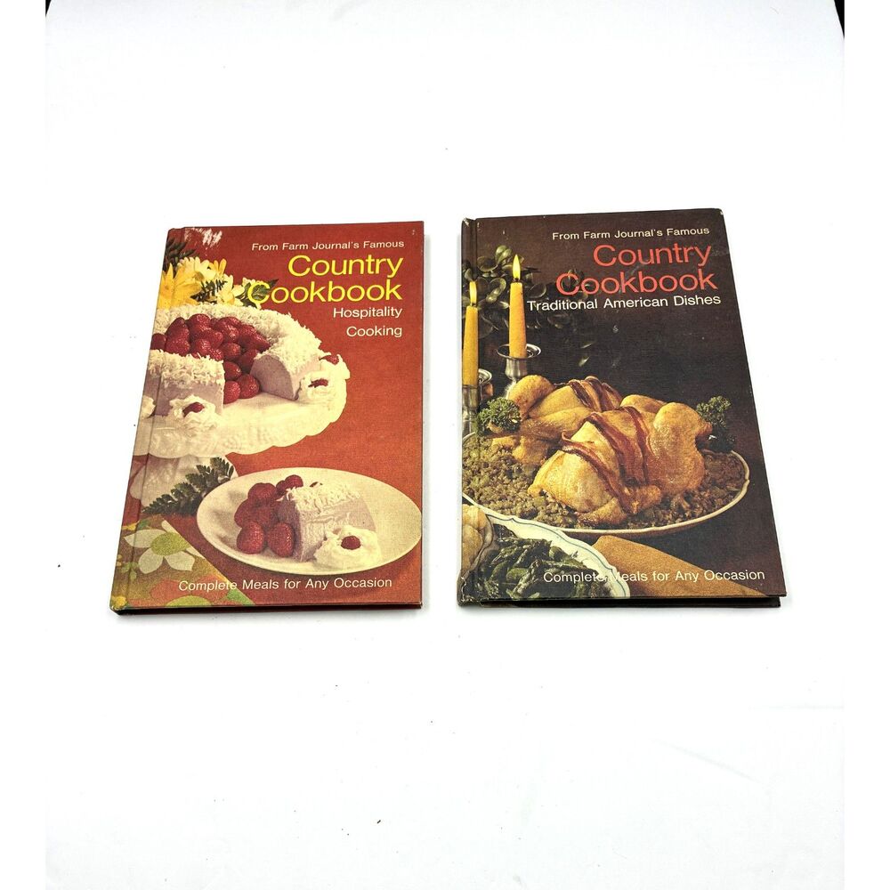 2 Farm Journal Country Cookbooks HB 1971 American Dishes